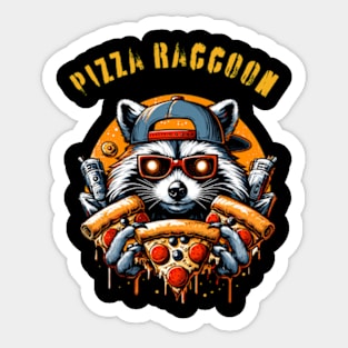 Pizza Raccoon Sticker